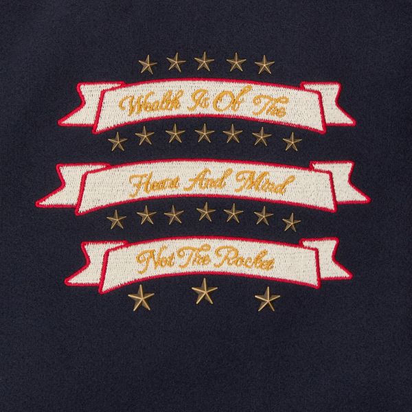 Billionaire Boys Club Fanfare Script Wool Varsity Jack Navy