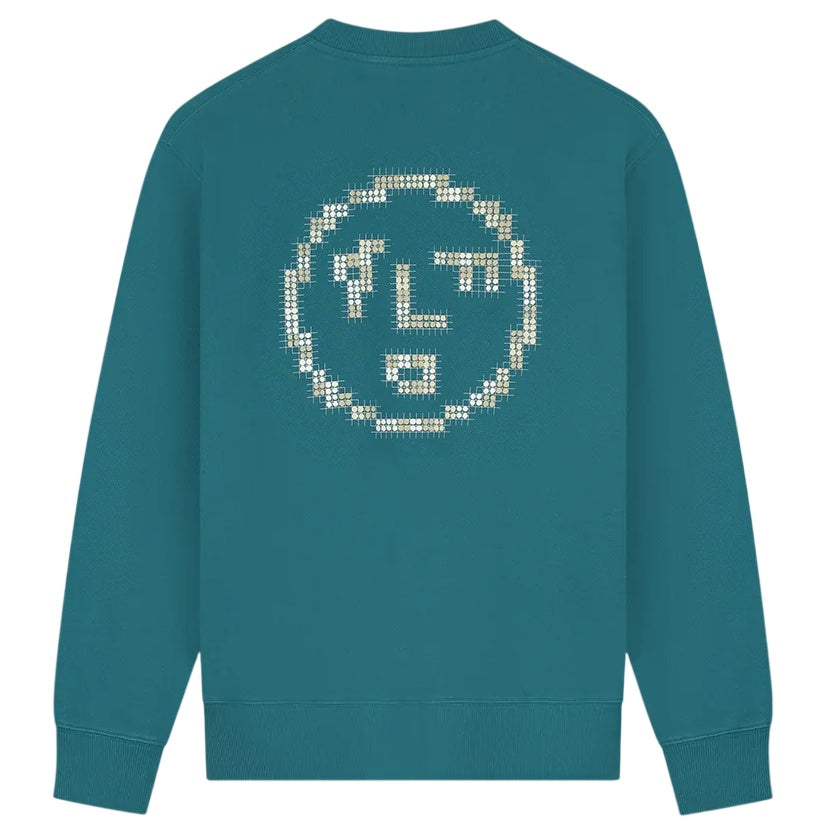 Olaf Dotted Face Sweater Blauw