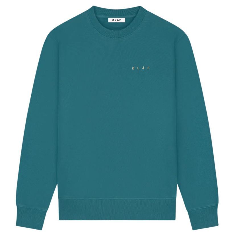 Olaf Dotted Face Sweater Blauw