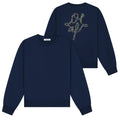 Olaf Dotted Monogram Sweater Navy