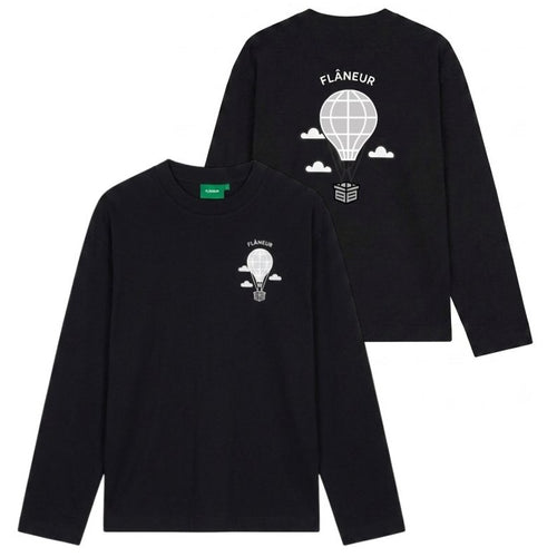 Flâneur Balloon Longsleeve T-shirt Zwart