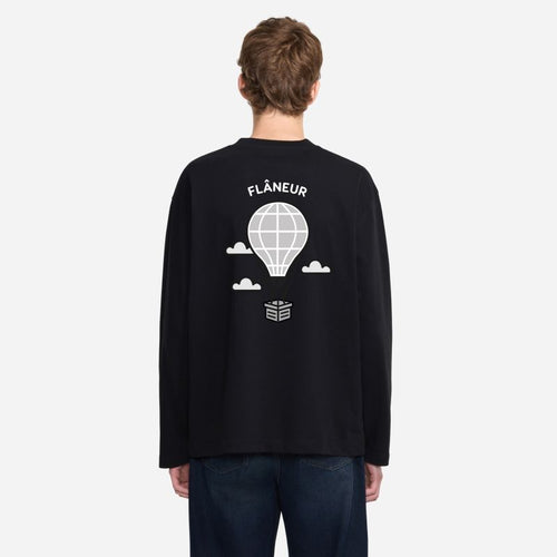 Flâneur Balloon Longsleeve T-shirt Zwart