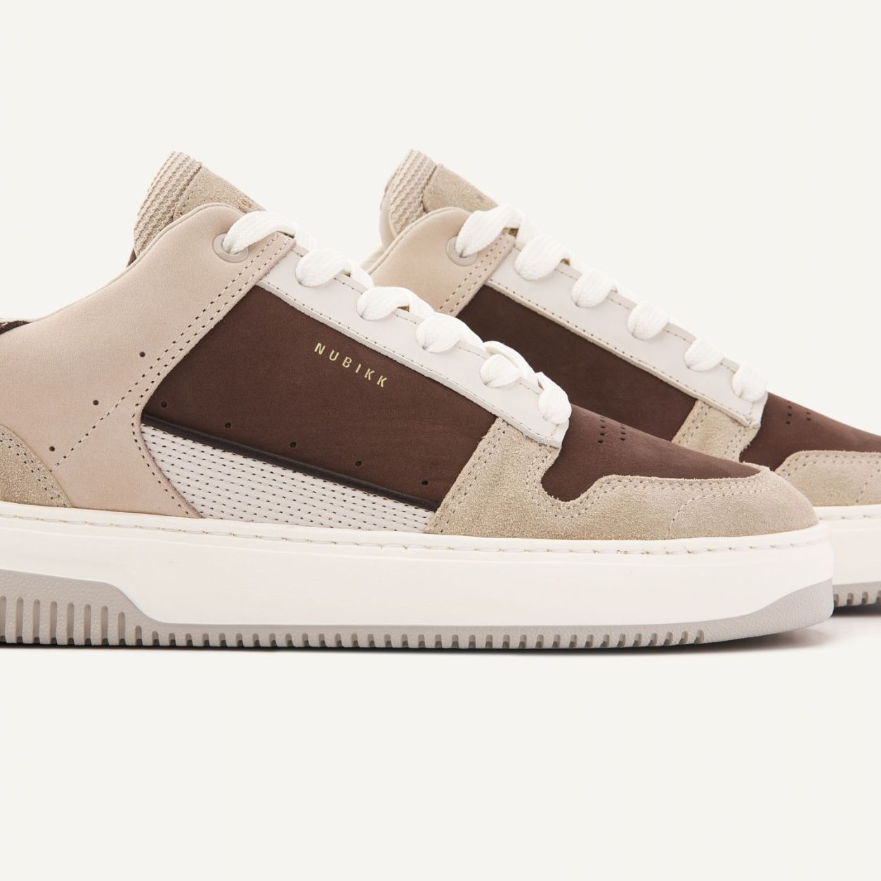 Nubikk Basket Courtside Sneaker Bruin/Beige
