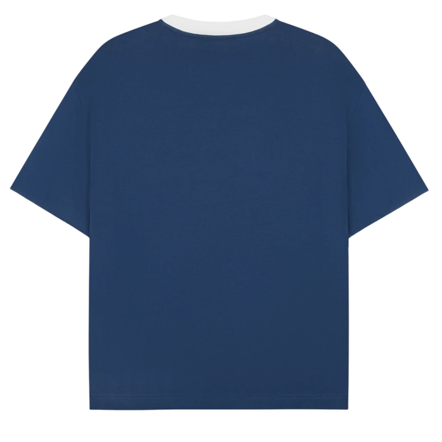 Saint Blanc Scribble Ringer T-shirt Donker Blauw