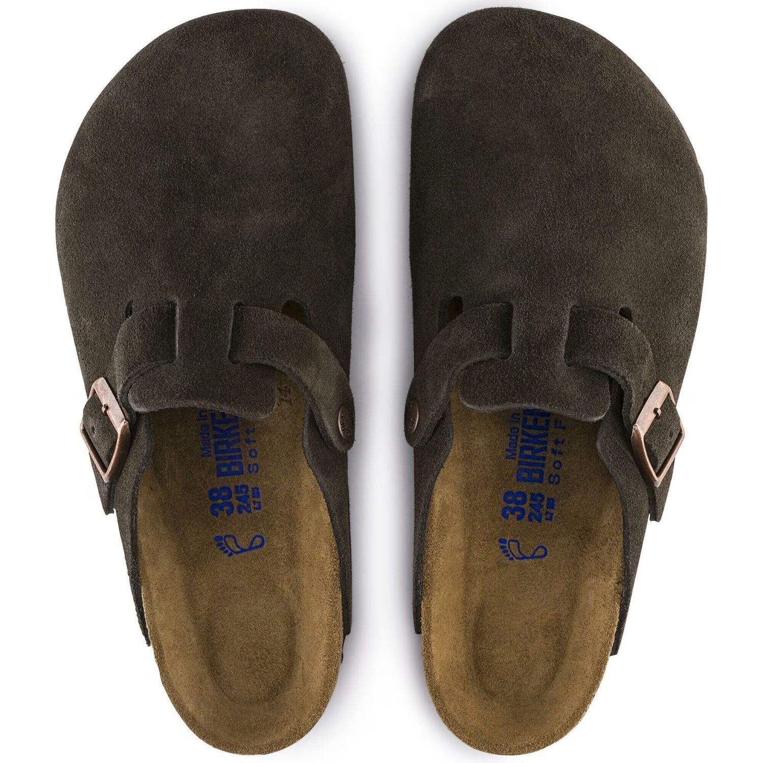 Birkenstock Boston Soft Pantoffel Bruin