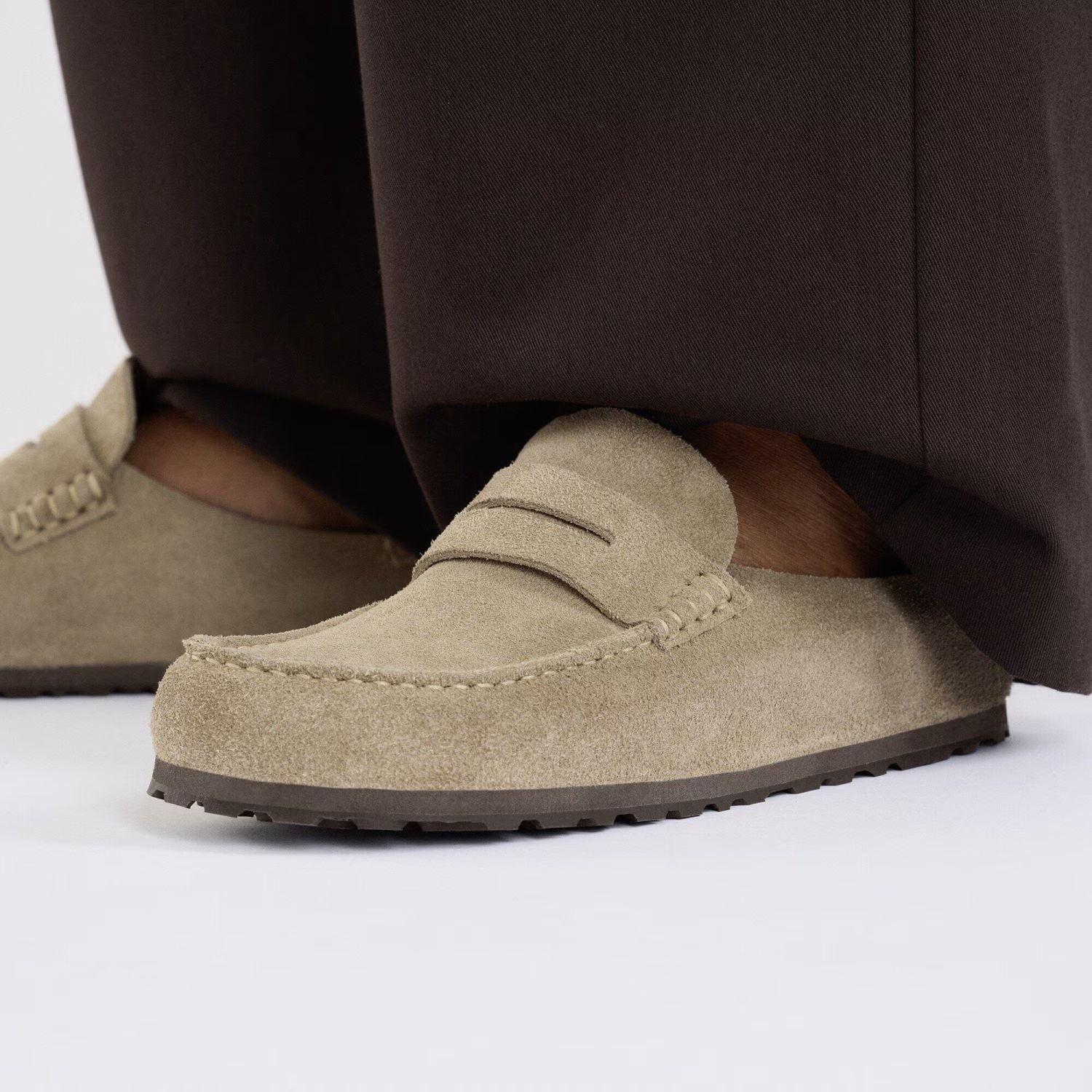 Birkenstock Naples Wrapped Pantoffel Beige