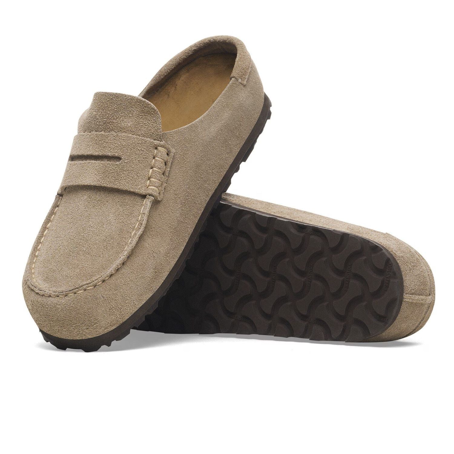 Birkenstock Naples Wrapped Pantoffel Beige