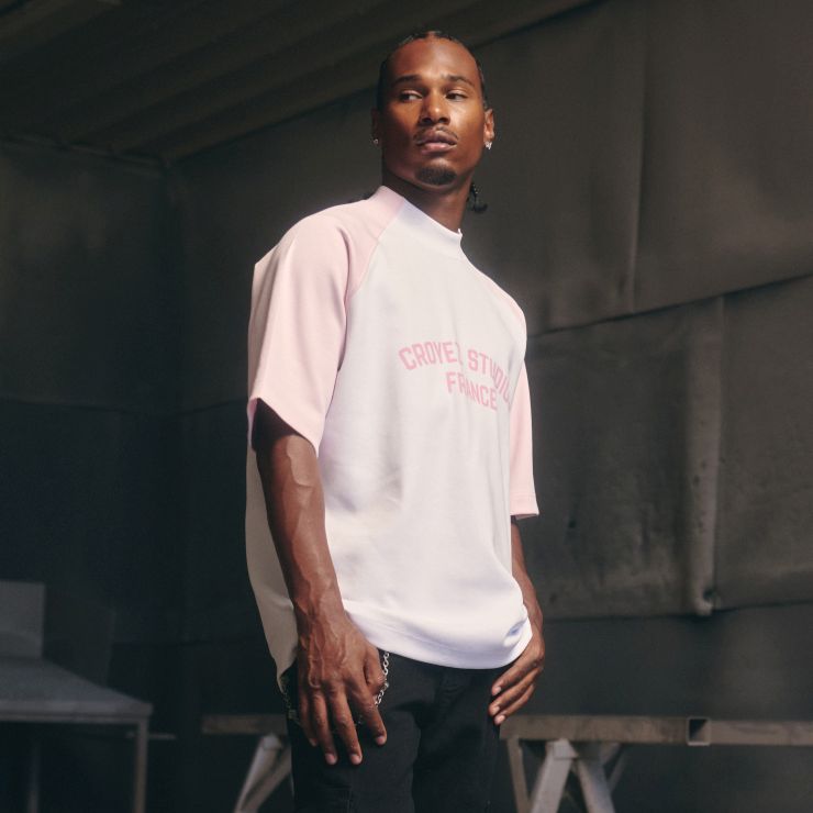 Croyez Studios Raglan T-shirt Wit/Roze