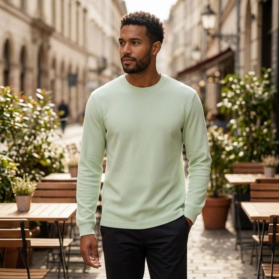 Boss Tempest Sweater Licht Groen
