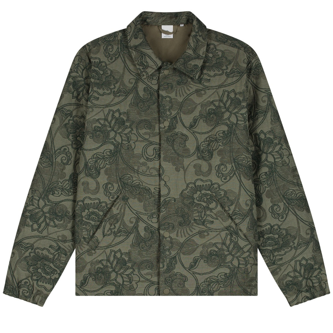 Law of the Sea Driv Jacquard Overshirt Donker Groen