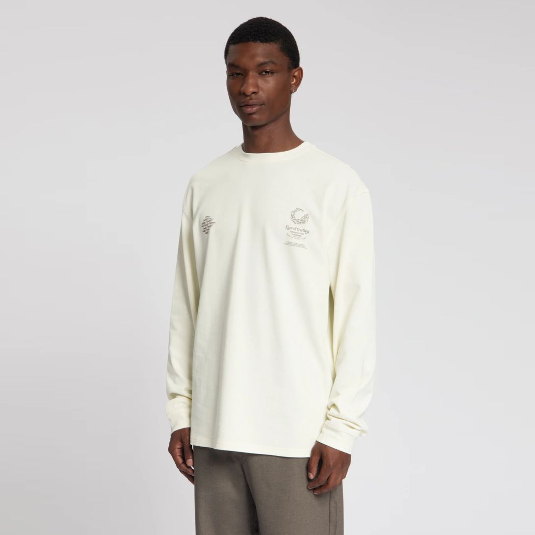 Law of the Sea Mazu Artwork Longsleeve T-shirt Off White