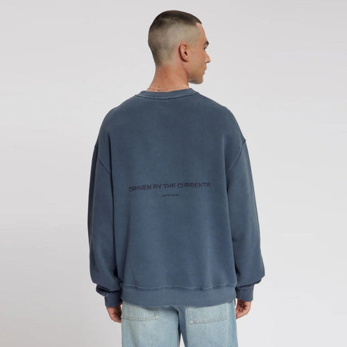 Law of the Sea Torria Garment Dyed Sweater Donker Blauw