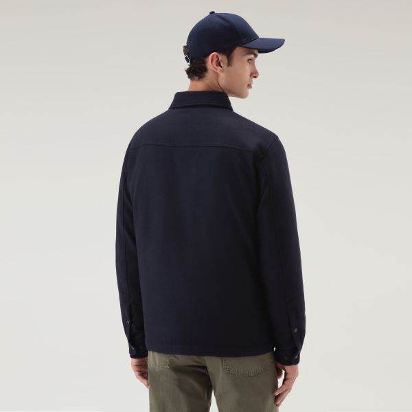 Woolrich Alaskan Wool Overshirt Navy