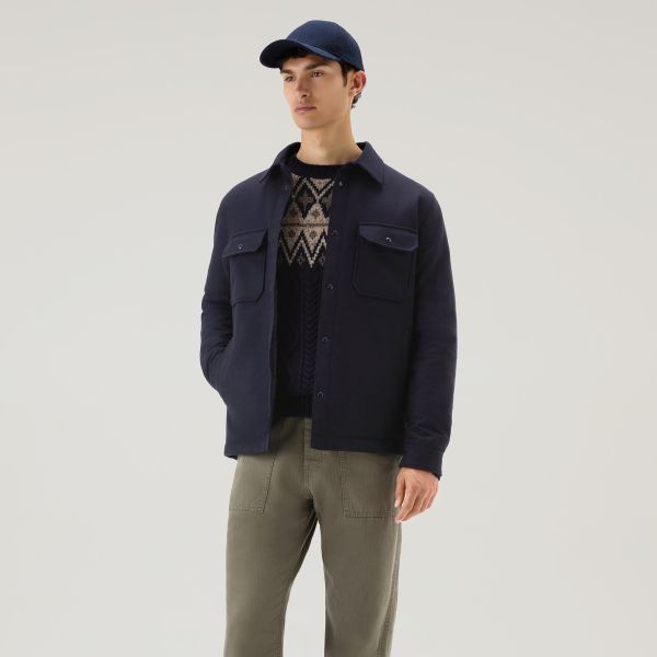Woolrich Alaskan Wool Overshirt Navy