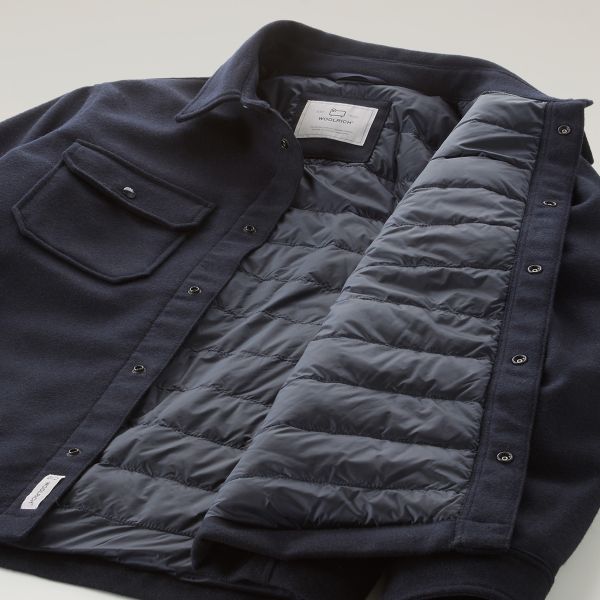 Woolrich Alaskan Wool Overshirt Navy