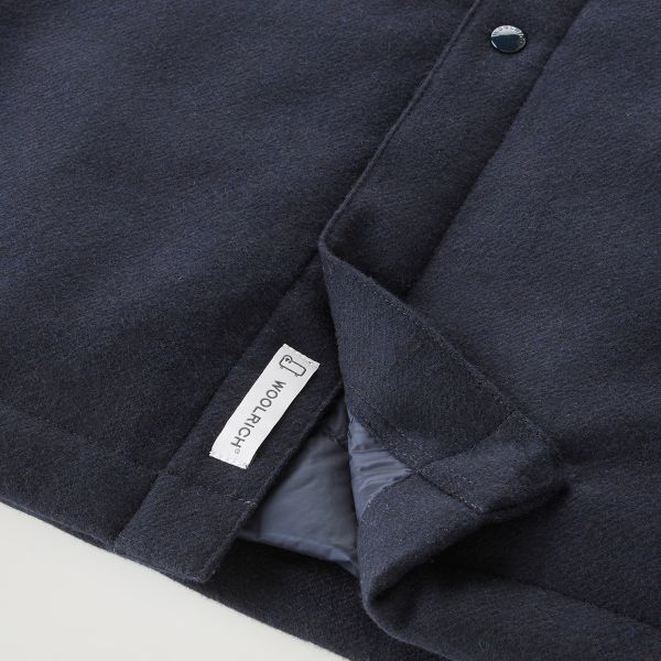 Woolrich Alaskan Wool Overshirt Navy