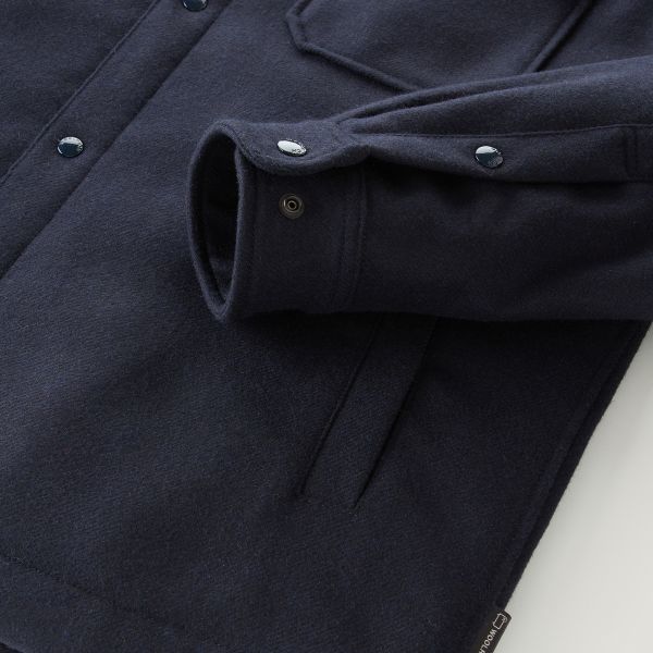Woolrich Alaskan Wool Overshirt Navy