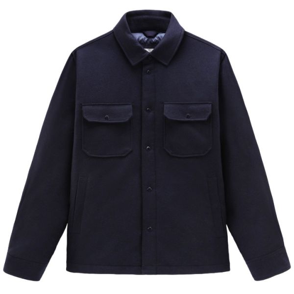 Woolrich Alaskan Wool Overshirt Navy