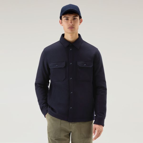 Woolrich Alaskan Wool Overshirt Navy