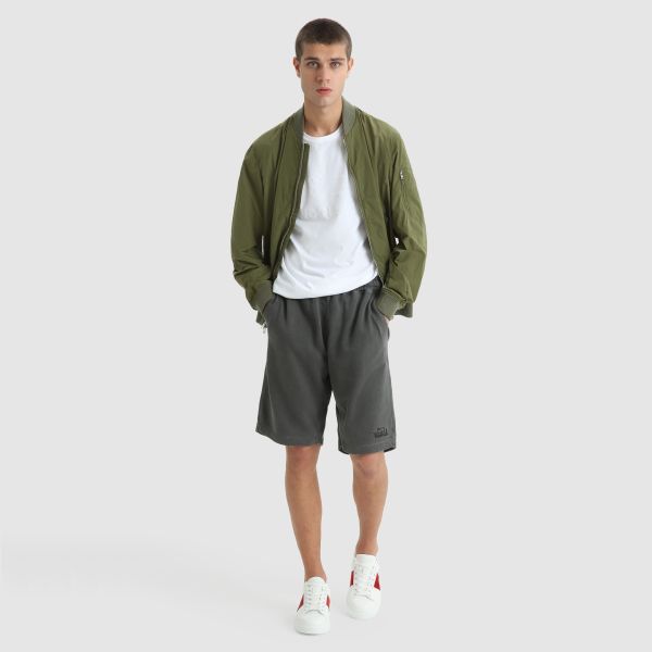 Woolrich American Fleece Korte Broek Zwart