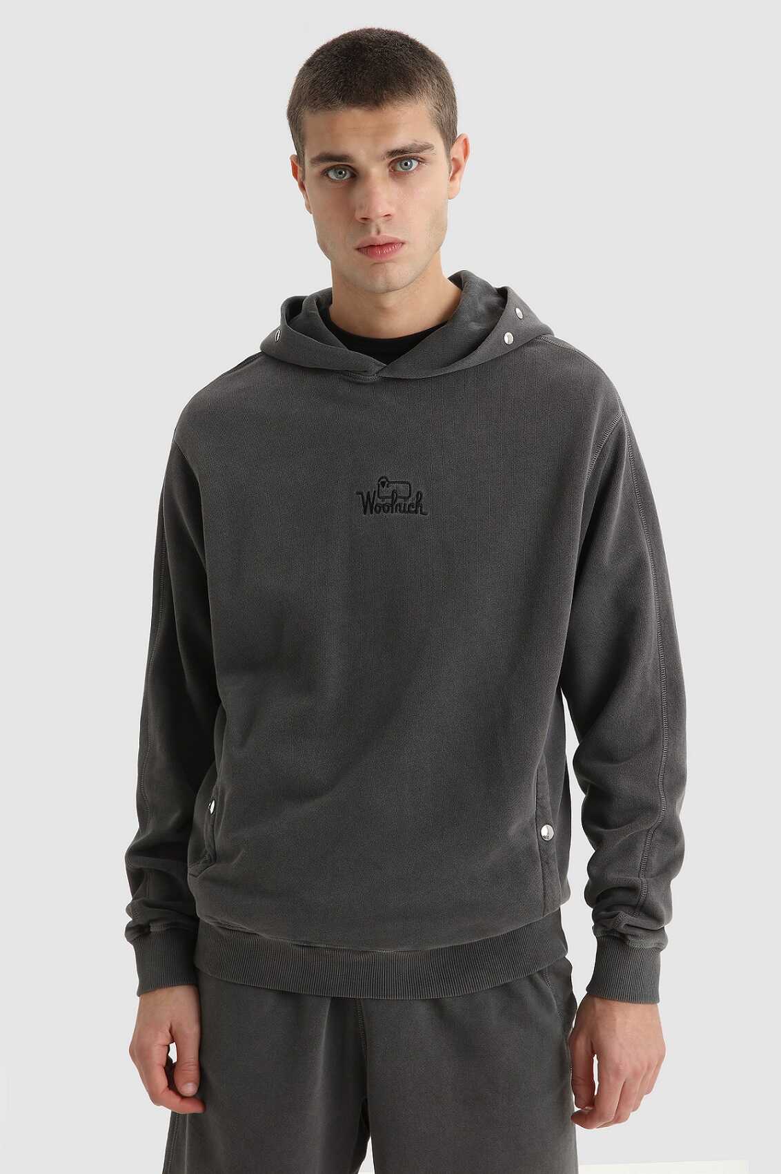 Woolrich American Hoodie Zwart