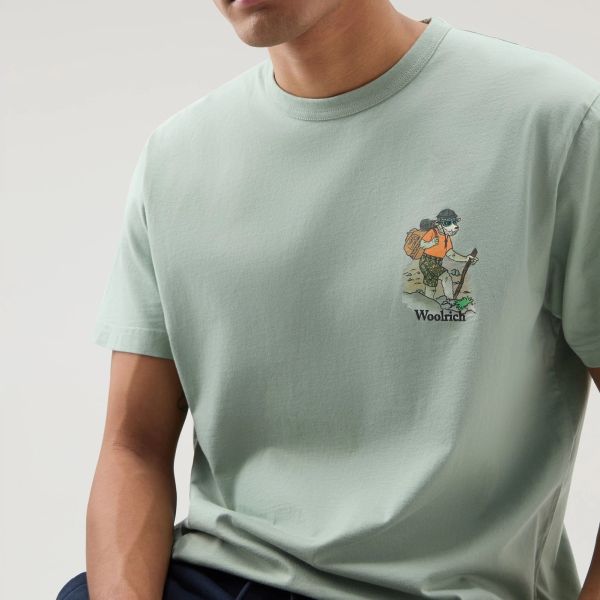 Woolrich Animated Sheep T-shirt Groen