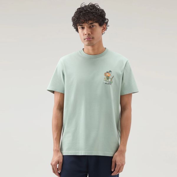 Woolrich Animated Sheep T-shirt Groen