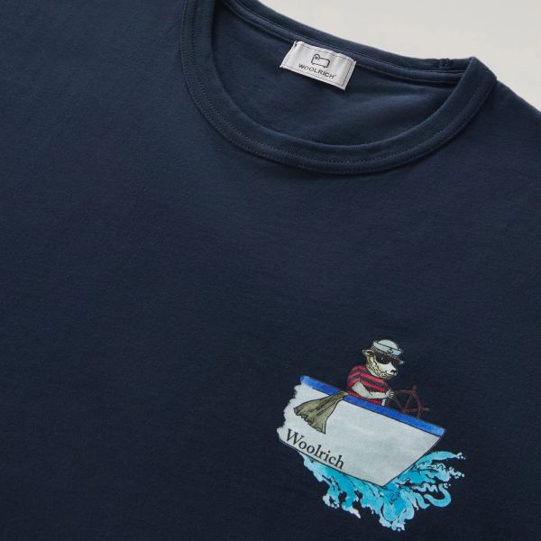 Woolrich Animated Sheep T-shirt Navy
