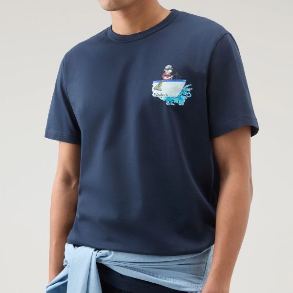 Woolrich Animated Sheep T-shirt Navy