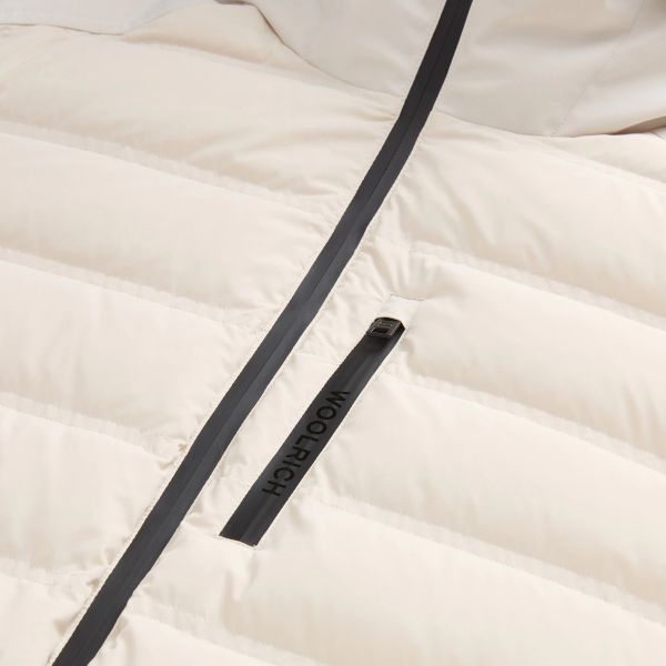 Woolrich Bering Hybrid Jas Beige