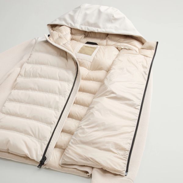 Woolrich Bering Hybrid Jas Beige