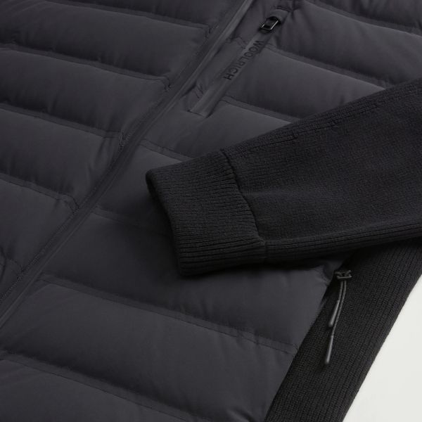 Woolrich Bering Hybrid Jas Zwart