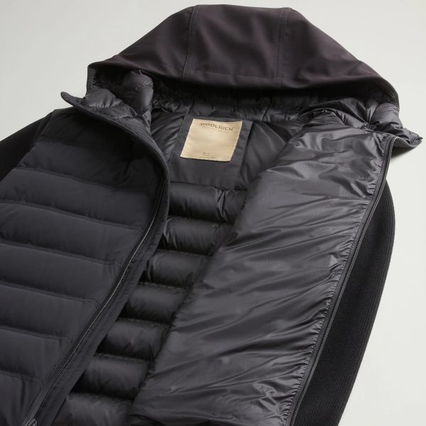 Woolrich Bering Hybrid Jas Zwart