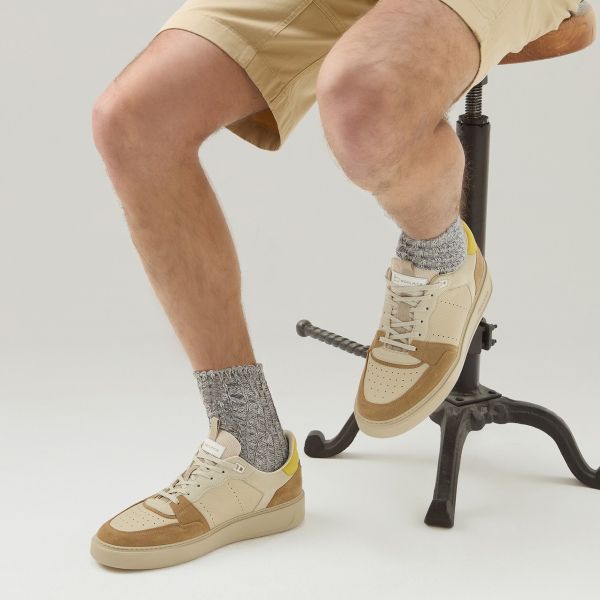 Woolrich Classic Basket Sneaker Beige