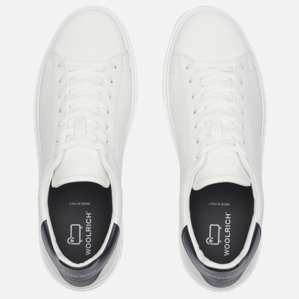 Woolrich Classic Court Sneaker Wit/Navy