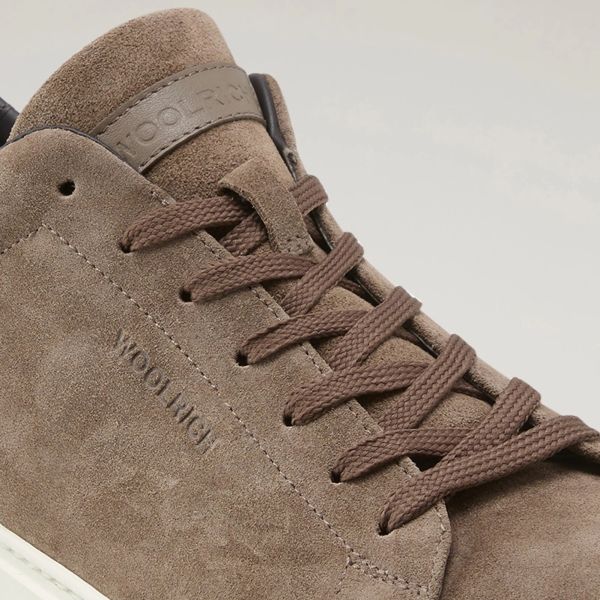 Woolrich Classic Court Suede Sneaker Taupe