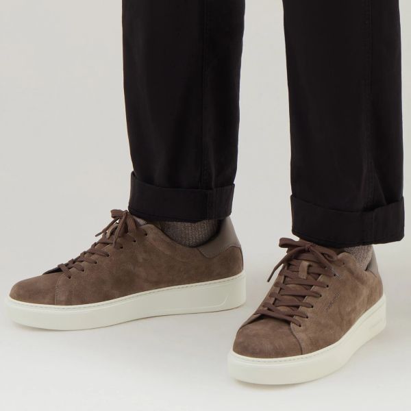 Woolrich Classic Court Suede Sneaker Taupe