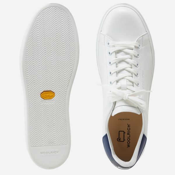 woolrich classic court sneaker wit navy