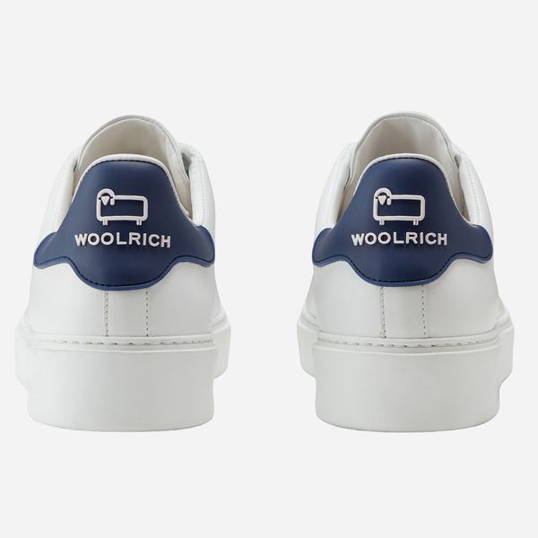 woolrich classic court sneaker wit navy