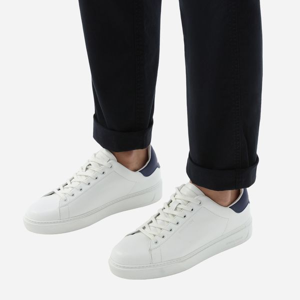 woolrich classic court sneaker wit navy