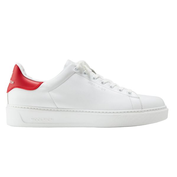 woolrich classic court sneaker wit rood