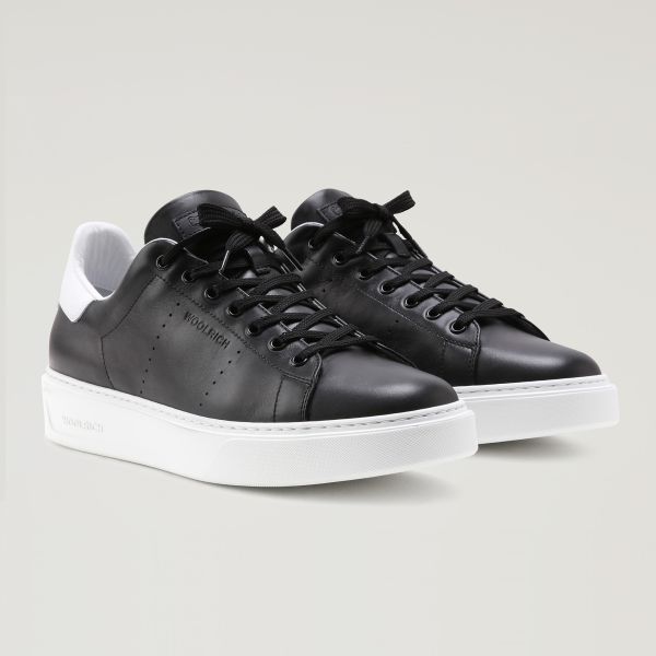 Woolrich Classic Court Sneaker Zwart