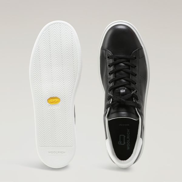Woolrich Classic Court Sneaker Zwart