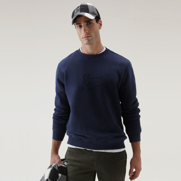 Woolrich Classic Fleece Sweater Donker Blauw