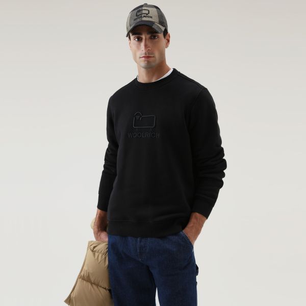 Woolrich Classic Fleece Sweater Zwart
