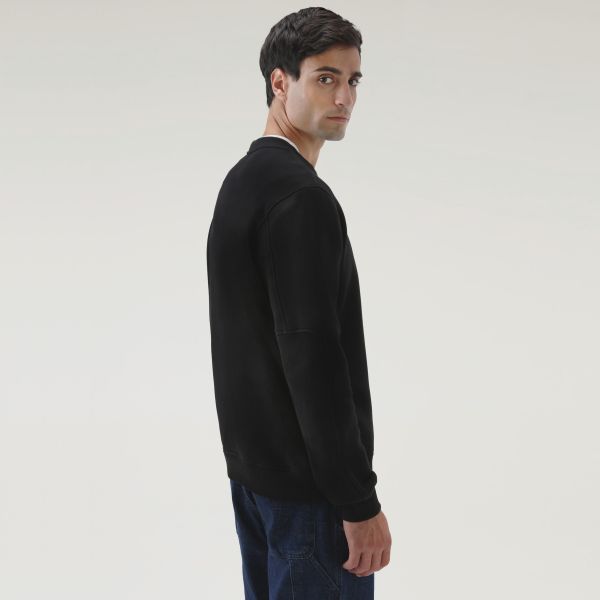 Woolrich Classic Fleece Sweater Zwart