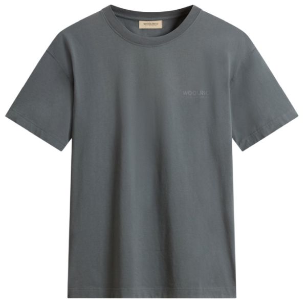 Woolrich Cotton Graphic T-shirt Antraciet