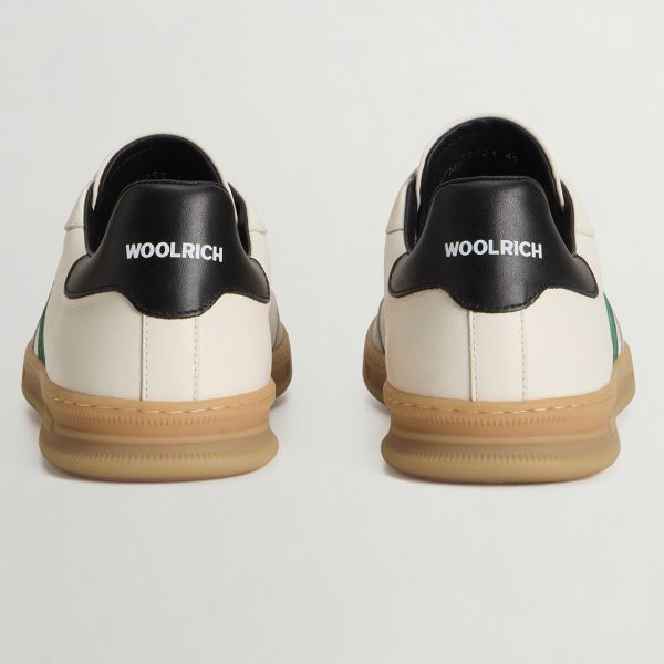 Woolrich Double U.T. Sneaker Off White/Grijs/Groen