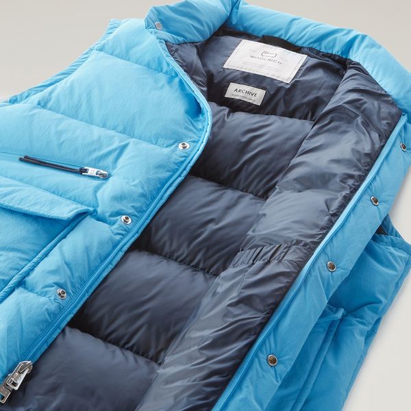 woolrich eco aleutian bodywarmer licht blauw