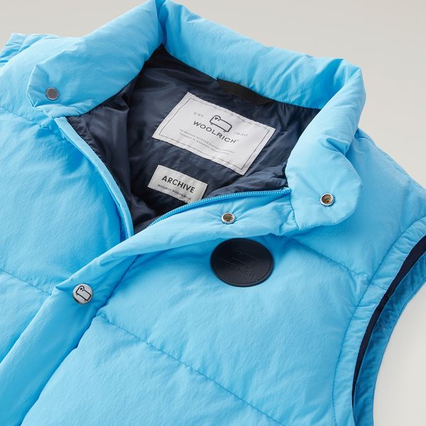 woolrich eco aleutian bodywarmer licht blauw
